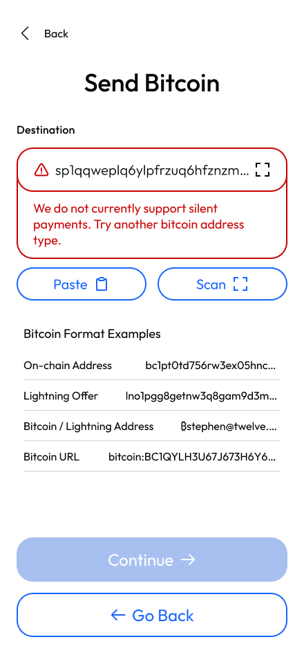 Unsupported format error